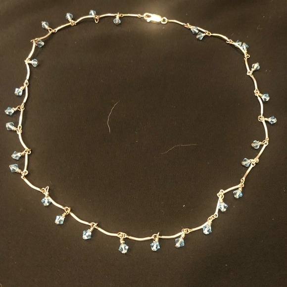 π Swarovski Crystal Sterling necklace - Picture 5 of 9